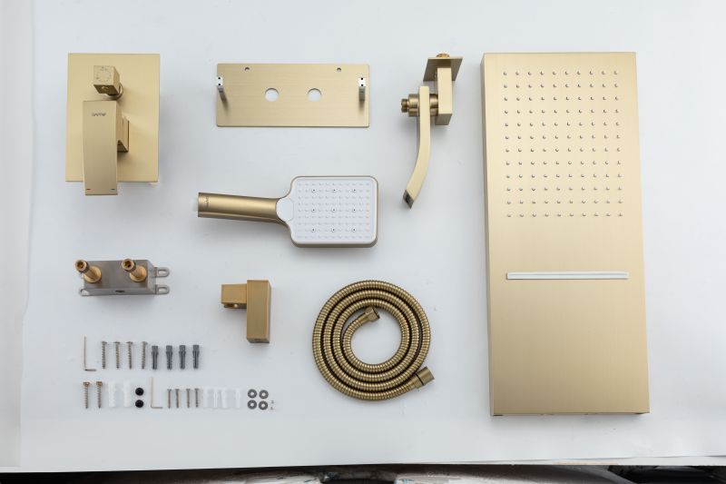 Душевой комплект Gappo G7107-73 золотой сатин