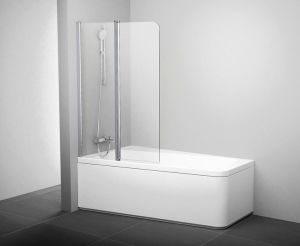 Шторка на ванну Ravak 10° 10CVS2-100 L 7QLA0C03Z1 Transparent профиль хром левый