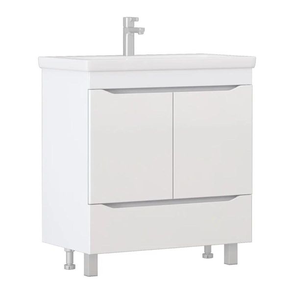 Тумба под раковину напольная Vigo Grani 286 80 см белый