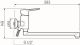 Смеситель для ванны с душем РМС SL131-006E хром