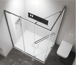 Душевой уголок Vincea Tesi VSRW-7TS9012CL, 1200*900, хром, стекло прозрачное