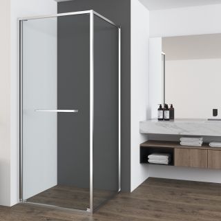 Душевой уголок Vincea Tesi VSRW-7TS9090CL, 900*900, хром, стекло прозрачное