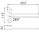 Полотенцедержатель Haiba HB1612 35см хром