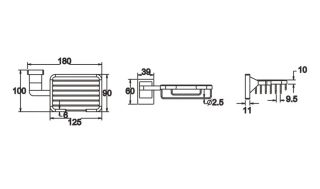 Мыльница Rose RG1604 хром Мыльница Rose RG1604 хром