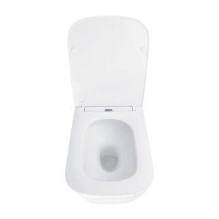 Унитаз подвесной Azario Aira AZ-5171T-WHT безободковый торнадо белый