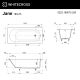 Ванна из искусственного камня Whitecross Jane 0222.180075.200 180x75 см белый матовый