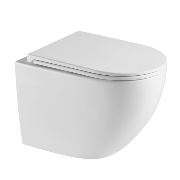 Подвесной унитаз Point Сатурн PN41901 безободковый белый Подвесной унитаз Point Сатурн PN41901 безободковый белый