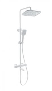 Душевая стойка Wonzon & Woghand Stay 2 WW-B3016-T1-MW с термостатом белый матовый Душевая стойка Wonzon & Woghand Stay 2 WW-B3016-T1-MW с термостатом белый матовый