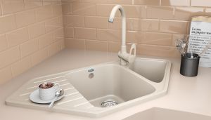 Смеситель для кухни Ulgran Classic U-006-328 бежевый