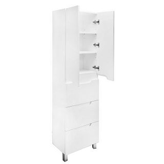 Пенал напольный Azario Kantri CS00097265 50 см белый глянец