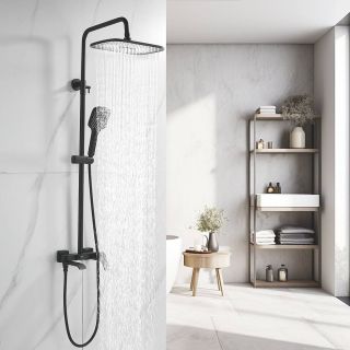 Душевая стойка Shevanik S4136H чёрный Душевая стойка Shevanik S4136H чёрный