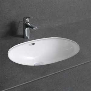 Раковина Gid Yj8004 71163 встаиваемая снизу белая 55x39.5x19