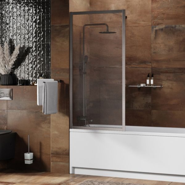 Шторка на ванну Wasserkraft Abens 20W01-80BN 80см никель Шторка на ванну Wasserkraft Abens 20W01-80BN 80см никель