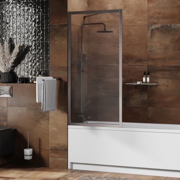 Шторка на ванну Wasserkraft Abens 20W01-80BN 80см никель Шторка на ванну Wasserkraft Abens 20W01-80BN 80см никель