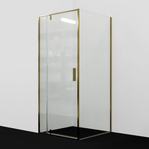 Душевой уголок Wasserkraft Aisch 55P20 90x80см матовое золото