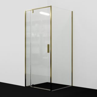 Душевой уголок Wasserkraft Aisch 55P20 90x80см матовое золото