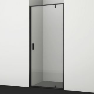 Душевая дверь Wasserkraft Elbe 74P27 80см чёрный матовый