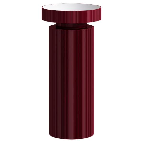 Накладная раковина с пьедесталом золото Armadi Art Sole Corian 801-R-BUR+801-Base-R-BUR бургунди