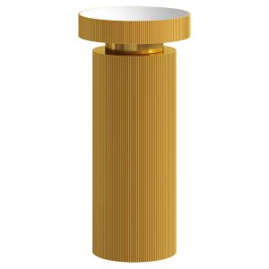 Накладная раковина с пьедесталом золото Armadi Art Sole Corian 801-R-G+801-Base-R-G золото