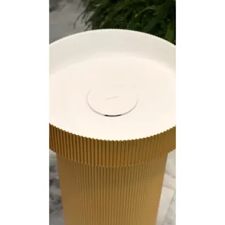 Раковина Armadi Art накладная рифленая Corian 400*130 GOLD матовое золото