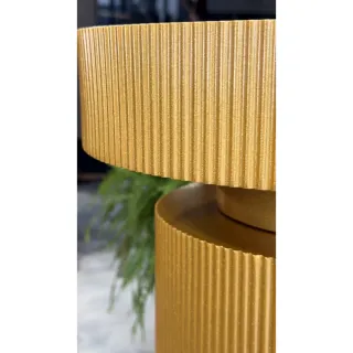 Раковина Armadi Art накладная рифленая Corian 400*130 GOLD матовое золото