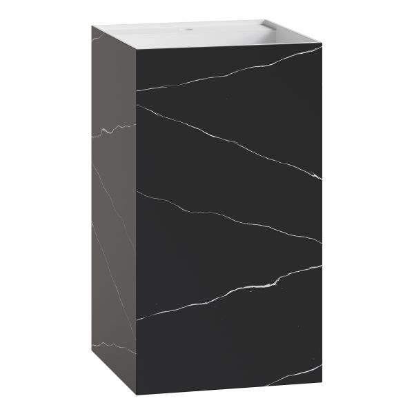 Раковина напольная Armadi Art Cube Corian 802-NM 48 см Nero Marquina Раковина напольная Armadi Art Cube Corian 802-NM 48 см Nero Marquina