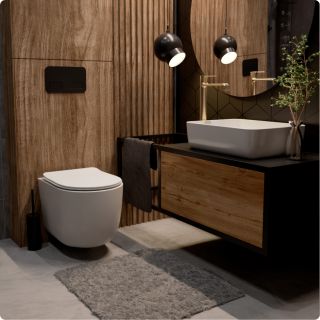 Смеситель для раковины AQUAme Asti AQM6414BG золото брашированное