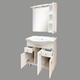 Comforty Тумба-умывальник "Тбилиси-90" белый глянец с раковиной Comforty XD-F90
