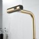 Смеситель для кухни Shevanik S263G с мультифункциональным изливом золотой сатин