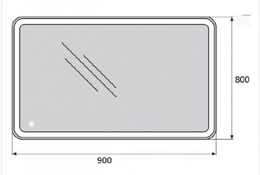 Зеркало BelBagno с LED-подсветкой и сенсорным управлением SPC-MAR-900-800-LED-TCH Зеркало BelBagno с LED-подсветкой и сенсорным управлением SPC-MAR-900-800-LED-TCH