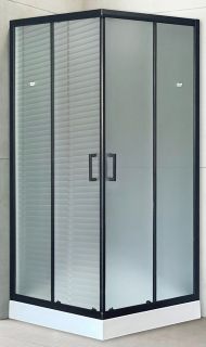 Душевой уголок Royal Bath HP 80x80см чёрный RB80HP-C-BL