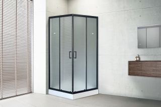 Душевой уголок Royal Bath HP 80x80см чёрный RB80HP-C-BL