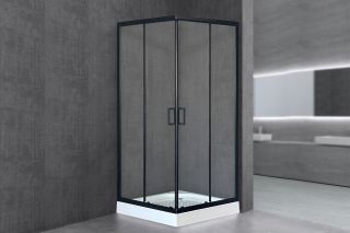 Душевой уголок Royal Bath HP 80x80см чёрный RB80HP-T-BL