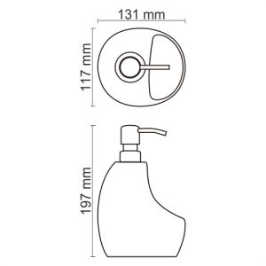 Wasserkraft K-8099 Дозатор с емкостью для губки 480 ml