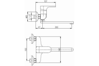 Смеситель для кухни Rav Slezak Yukon YU101.5/23 хром Смеситель для кухни Rav Slezak Yukon YU101.5/23 хром