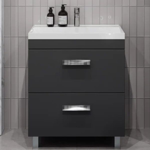 Тумба под раковину напольная Velvex Orlando tn.ORL.CLA.70.2Y графит, 70 см