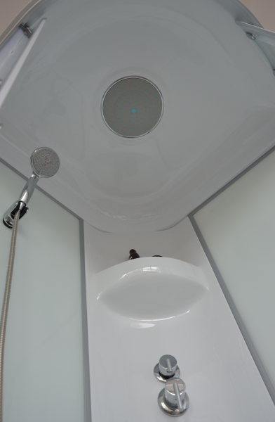 Душевая кабина Royal Bath HP стекло белое/прозрачное 80x80см RB80HP7-WT-CH