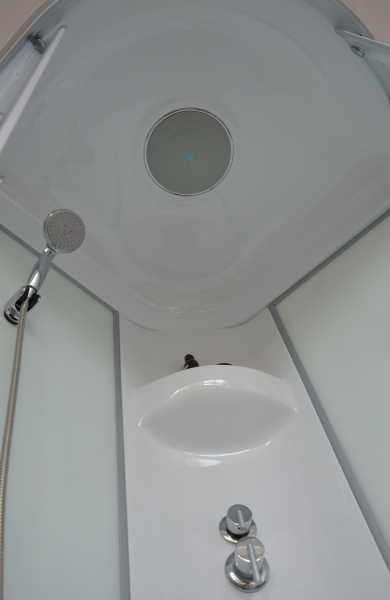Душевая кабина Royal Bath HP стекло белое/матовое 90x90см RB90HP7-WC-CH