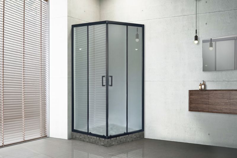 Душевой уголок Royal Bath HPD 80x80см чёрный RB80HPD-C-BL