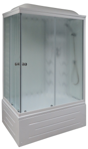 Душевая кабина Royal Bath BP правая стекло белое/матовое 100x80см RB8100BP3-WC-R