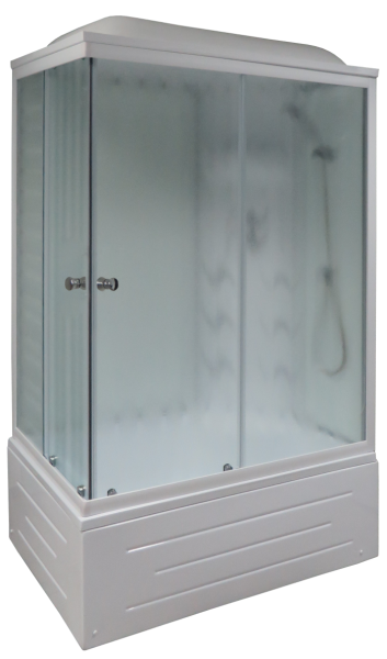 Душевая кабина Royal Bath BP правая стекло белое/матовое 100x80см RB8100BP3-WC-R