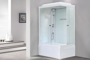 Душевая кабина Royal Bath BP левая стекло белое/матовое 100x80см RB8100BP5-WC-L
