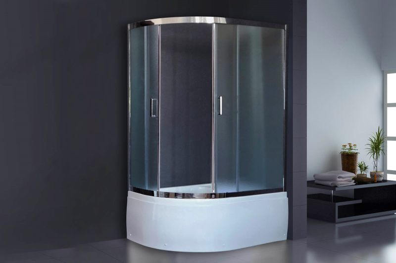 Душевой уголок Royal Bath BK 120x80см правый хром RB8120BK-C-CH-R