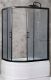 Душевой уголок Royal Bath BK 120x80см правый чёрный RB8120BK-C-BL-R