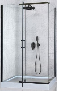 Душевой уголок Royal Bath HPV RB8140HPV-T-BL 140x80см чёрный