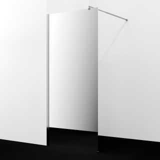 Душевая перегородка WasserKRAFT Rur 30W40-MR 120 см профиль хром стекло зеркальное