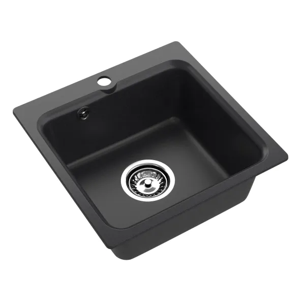 Мойка кухонная Reflexion Base 43-BL RX0743BL черный