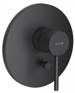 Встраиваемый смеситель для ванны и душа Kludi Bozz чёрный матовый 386503976