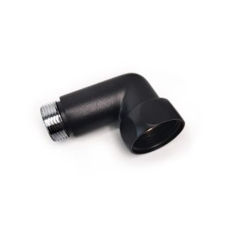 Indigo Соединение угловое 1"x3/4" гайка/штуцер, Черный Муар (пара)