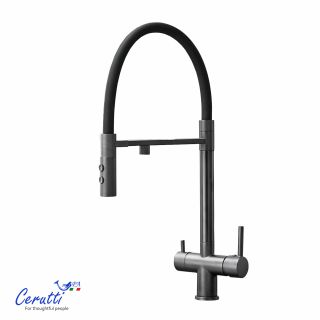 Cмеситель для кухни Ceruttispa ТОРРЕ GR (TORRE GR) CT12136 серый матовый